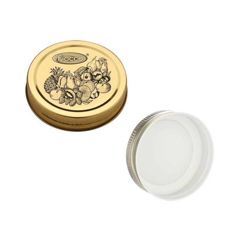 foto del prodotto capsule tappo a vite d70 pezzi 6 coperchio adattabile barattolo quattro stagioni