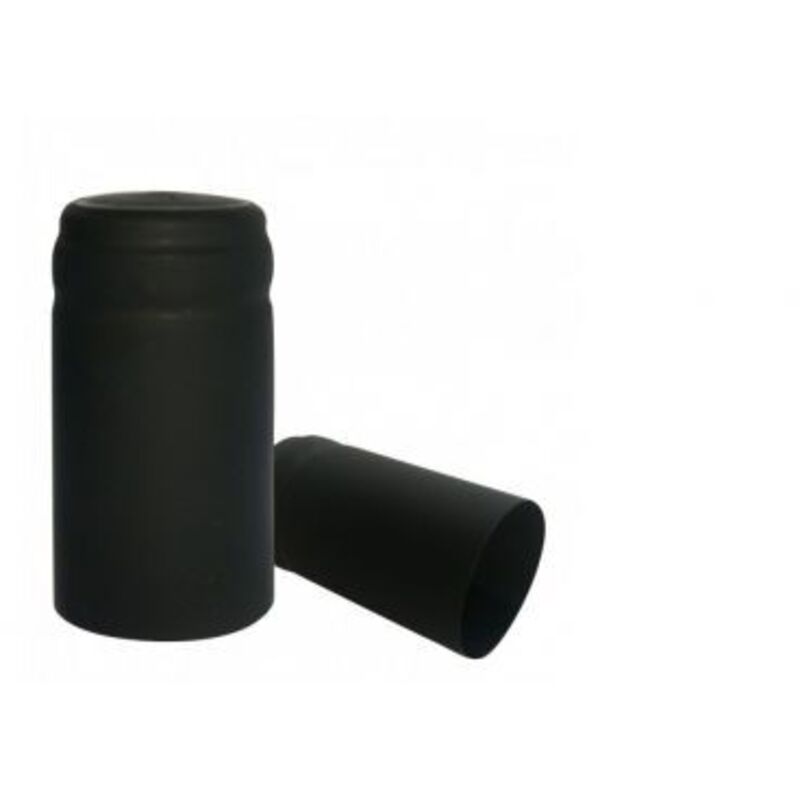 foto del prodotto capsule termoretraibili nere 100 pz per tappi bottiglie spumante 37545