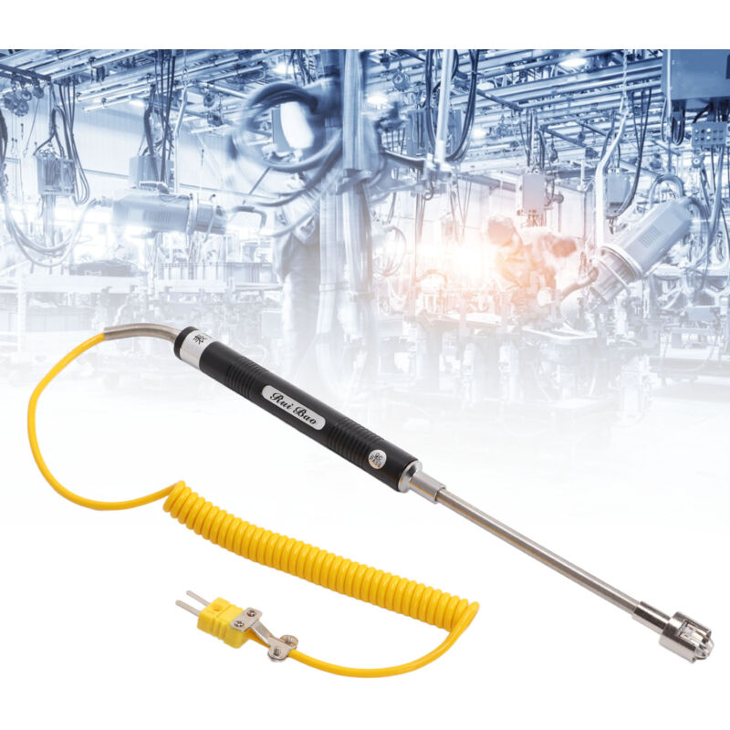 foto del prodotto capteur de thermocouple en acier r sistant à la chaleur de type k avec poign e isol e r ponse rapide de haute pr cision pour les tests de temp rature