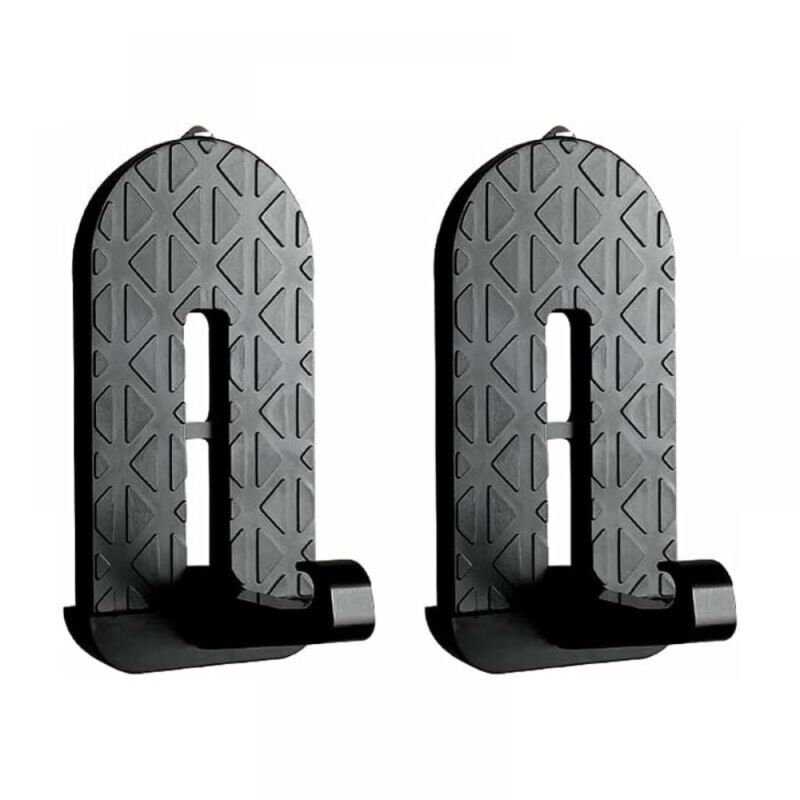 foto del prodotto car assist step, 2 pezzi gradini neri pieghevoli per portiera auto in lega di alluminio adatti per suv, camper, jeep, accessori per auto