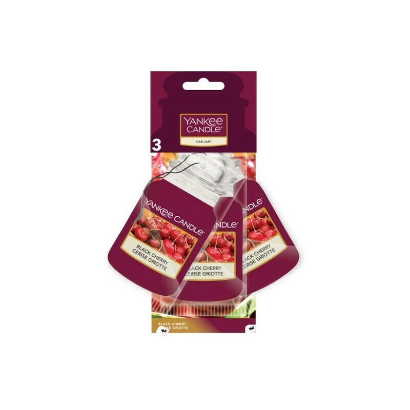 foto del prodotto car jar paper 3pack black cherry yankee candle