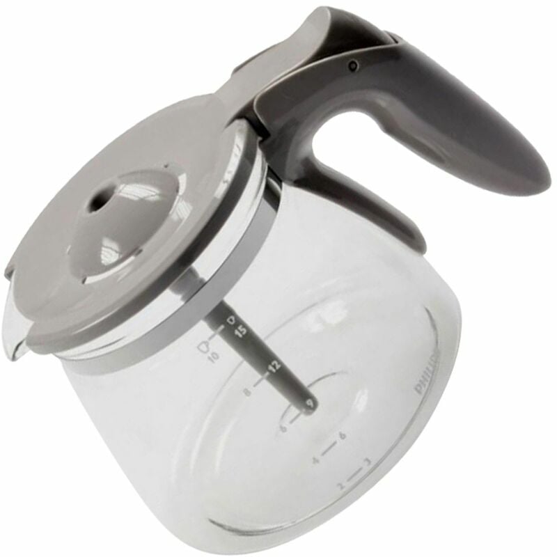 foto del prodotto caraffa con coperchio grigio macchina da caff , caffettiera philips 295001