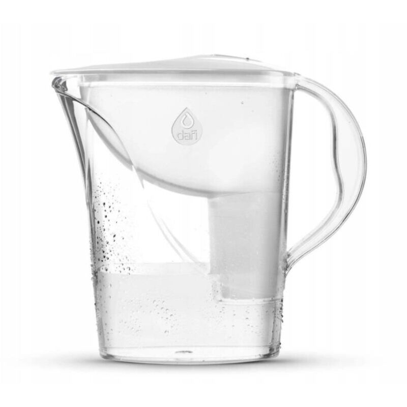 foto del prodotto caraffa filtrante bianca dafi start classic da 2,4 l acqua pulita nella tua cucina