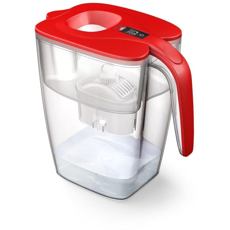 foto del prodotto caraffa filtrante big milano bianca 3,7l con 1 filtro bi flux, preserva i sali minerali e riduce le sostanze indesiderate capacit xxl