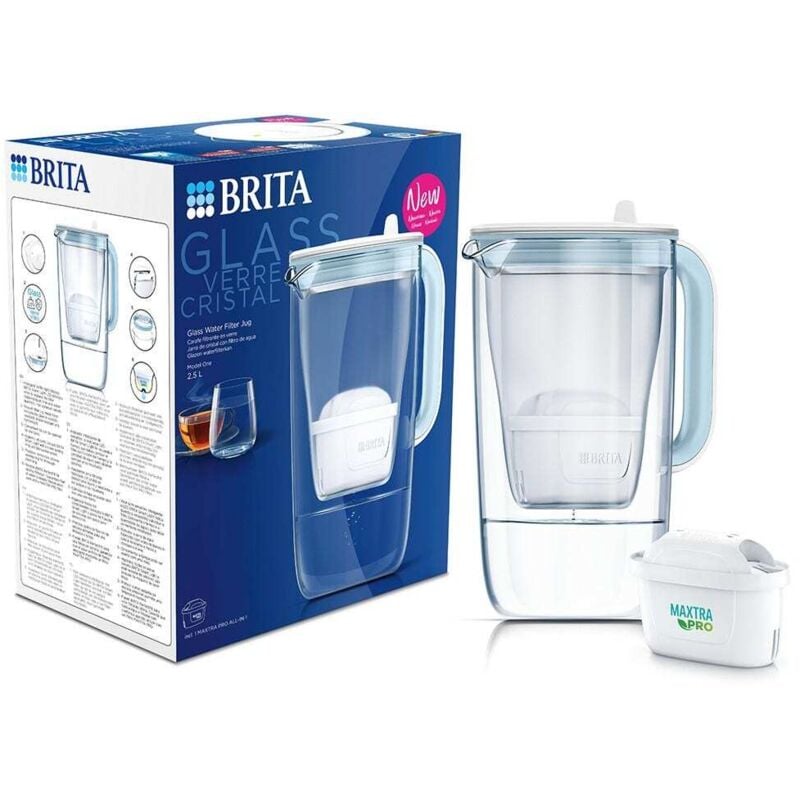 foto del prodotto caraffa filtrante per acqua in vetro brita filtro per acqua maxtra pro 1050449