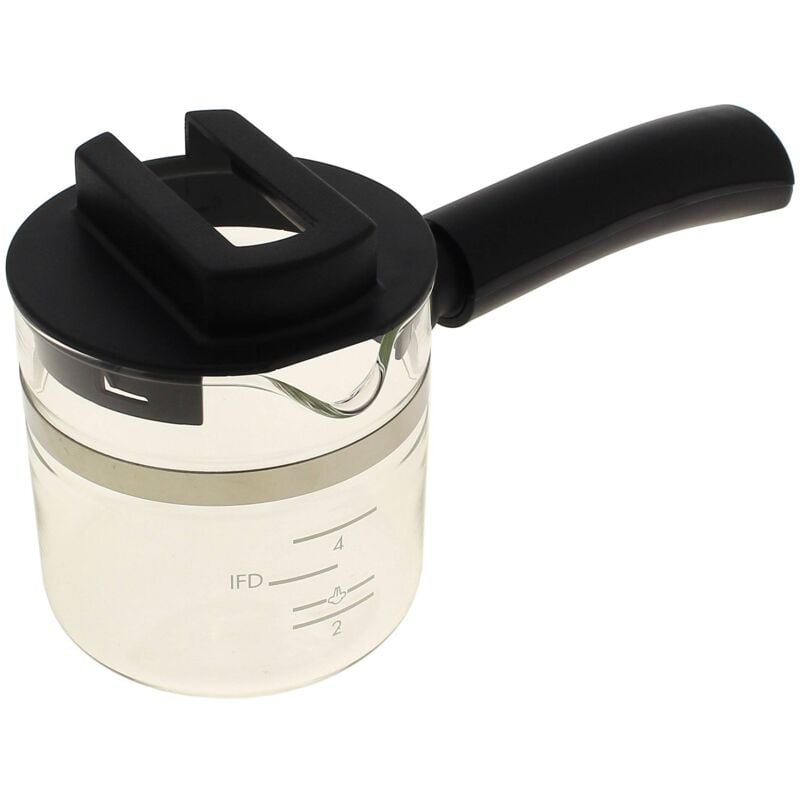 foto del prodotto caraffa per espresso nera da 4 tazze per delonghi