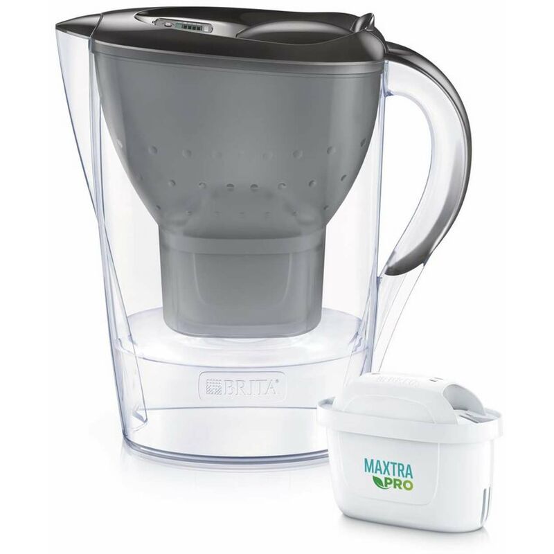 foto del prodotto caraffe caraffa filtrante marella cool memo, volume 2,4 l, filtro maxtra pro, grafite 1052794 brita
