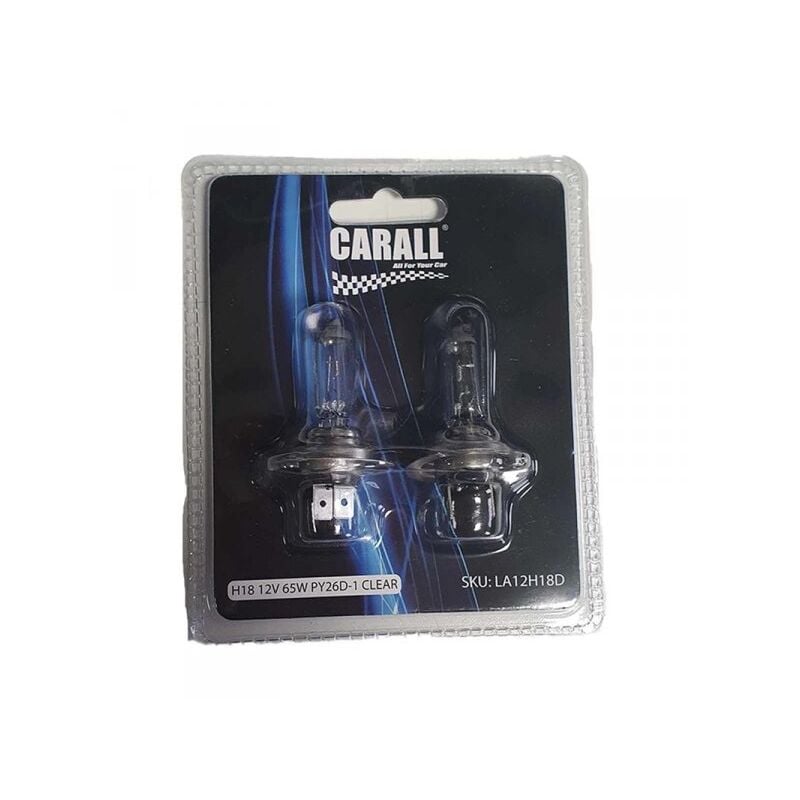foto del prodotto carall 2 pz lampada alogena auto, lampadina h18 12v 65w py26d 1 marca ford ecosport e ford kuga