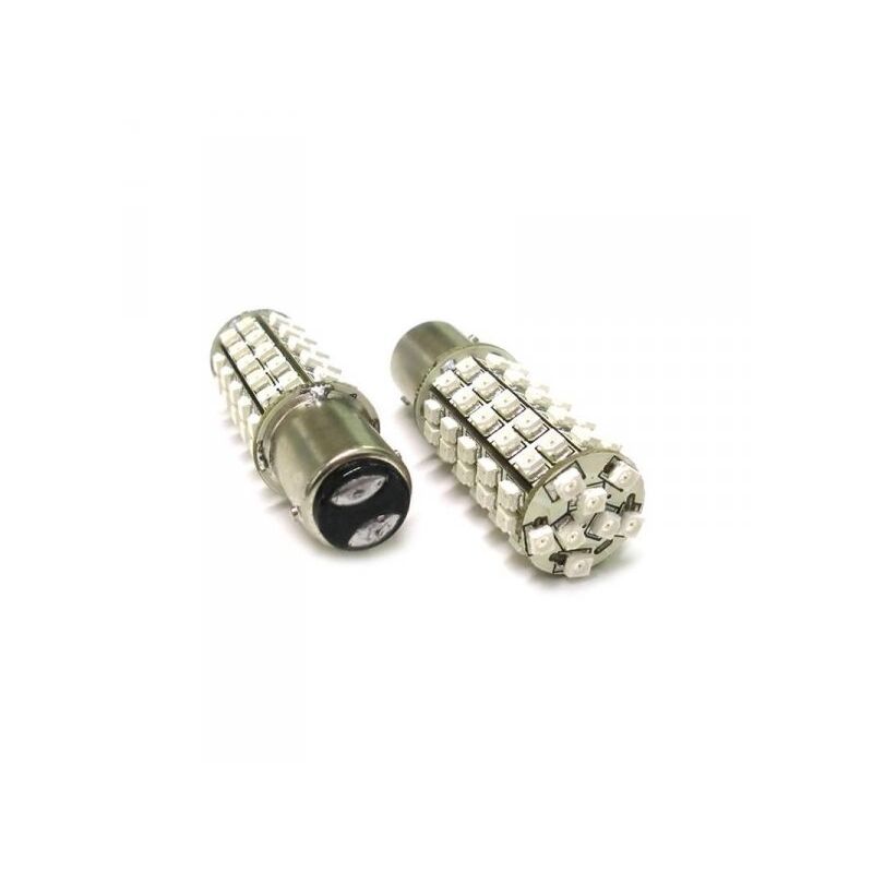 foto del prodotto carall 24v lampada led bay15d 1157 s25 68 smd rosso luci posizione e stop camion