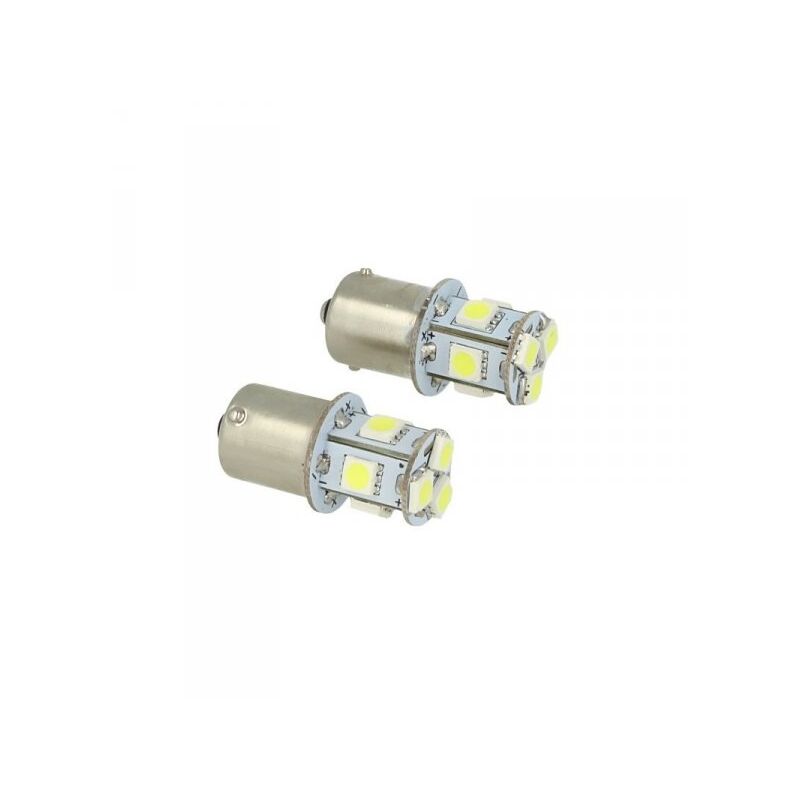 foto del prodotto carall 24v lampada led canbus ba15s g18,5 r5w bianco per camion bus barca piedi dritti 8 smd 5050