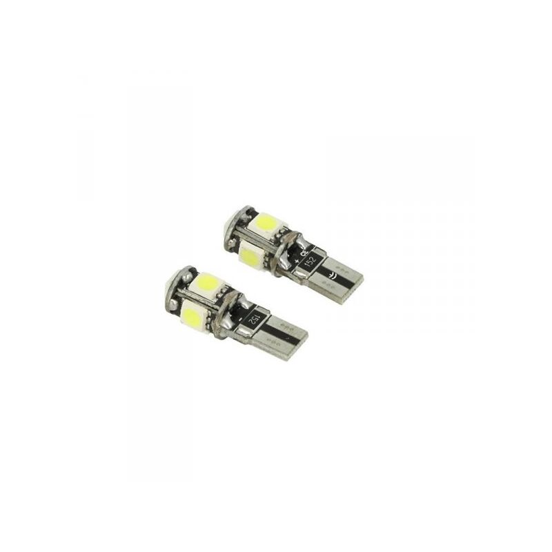 foto del prodotto carall 24v lampada led canbus t10 w5w bianco per camion bus barca 5 smd 5050 luci posizione targa