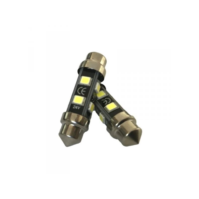 foto del prodotto carall 24v lampada led siluro t11 c5w 36mm 8 smd 2835 no polarita 360 gradi bianco freddo durata garantita