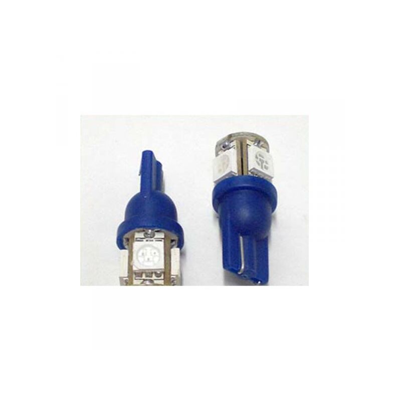 foto del prodotto carall 24v lampada led t10 w5w 5 smd blu luci posizione targa camion