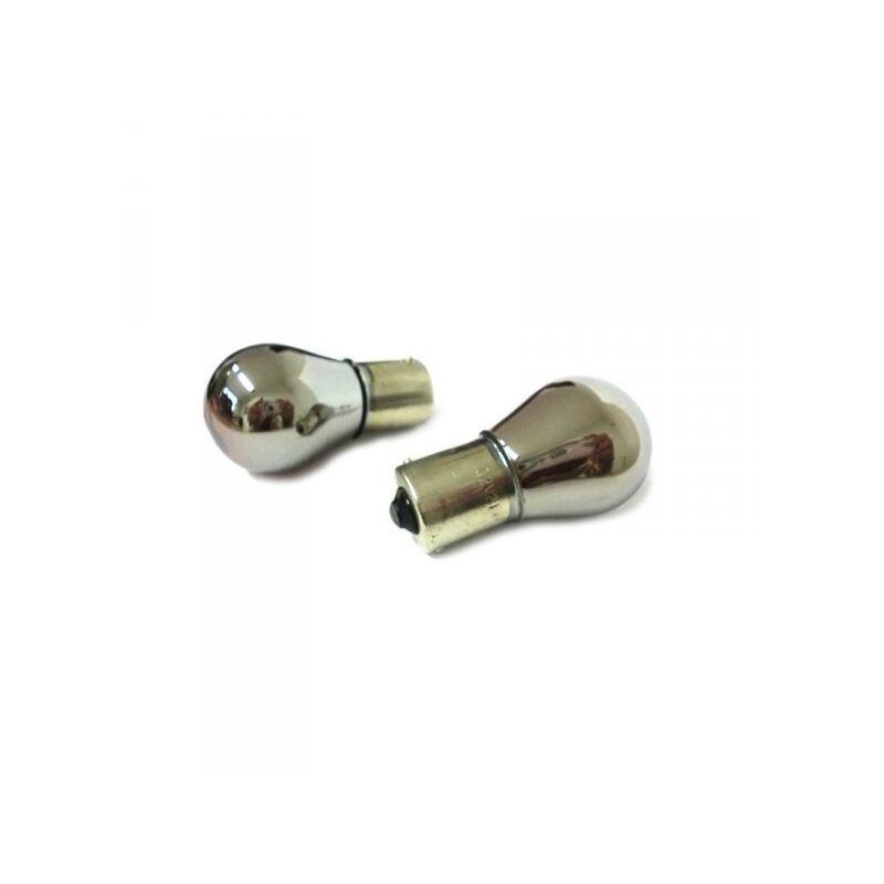 foto del prodotto carall blister 2 lampade invisibili cromata s25 p21w ba15s 12v 21w per frecce indicatori auto simmetrici