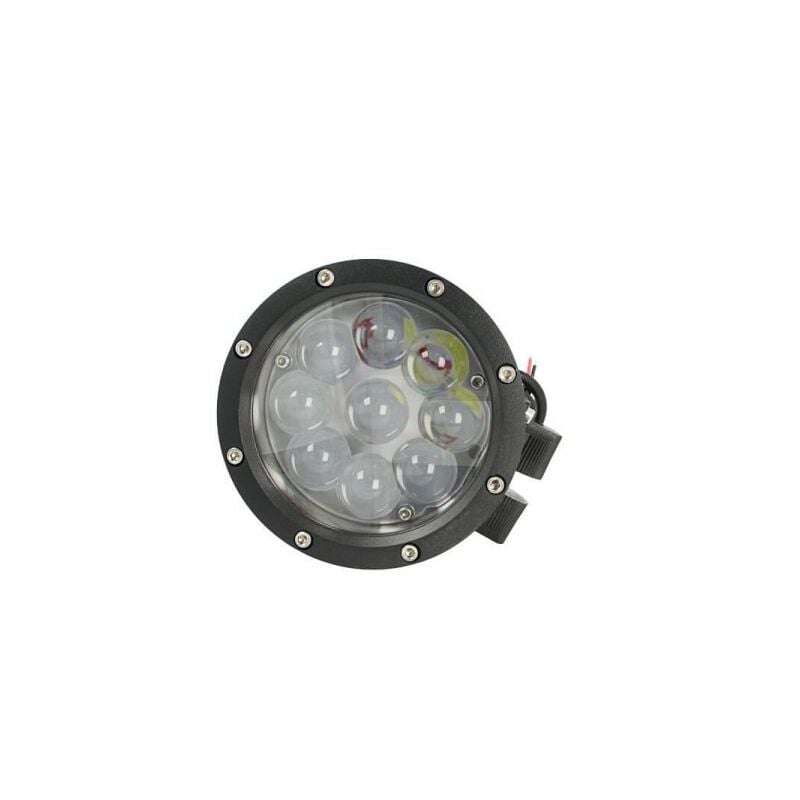 foto del prodotto carall fanale led rotondo supplementare ausiliario 45w 12v 24v 36v 48v 60v faro da lavoro di profondita per jeep camion tir barca super luminoso