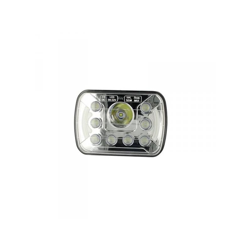 foto del prodotto carall faro led truck headlight rettangolare 7 pollici 55w 12v 24v per camion con luci diurne drl led omologato e9