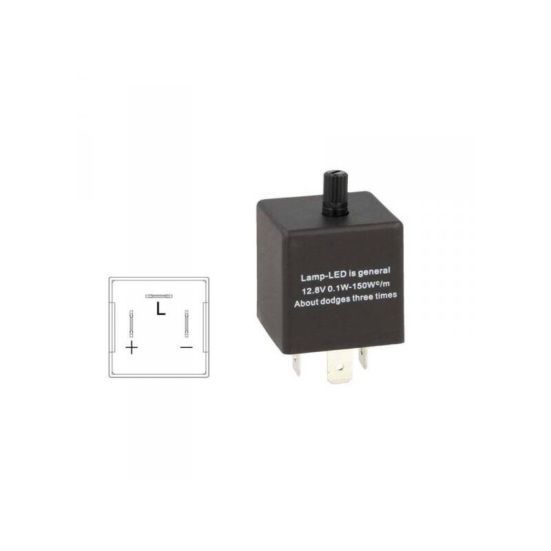 foto del prodotto carall flasher led lampeggiatore rele relay frequenza regolabile 3 pin 12v cf13 per frecce led auto giapponese