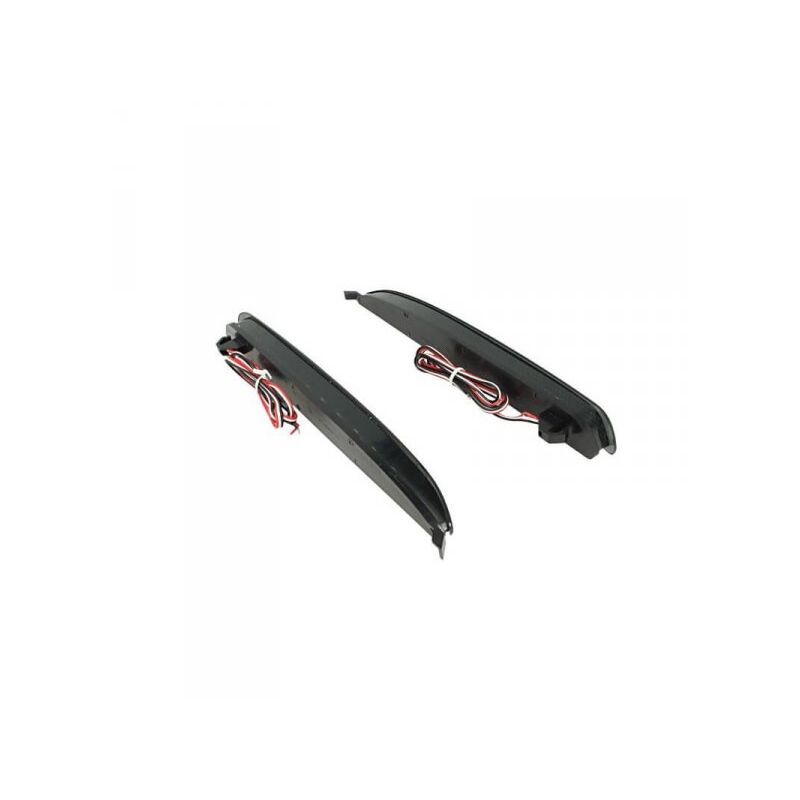 foto del prodotto carall kit 2 fanali posteriori a led nero fume per mazda 6 atenza gg rear bumper reflector tail brake light