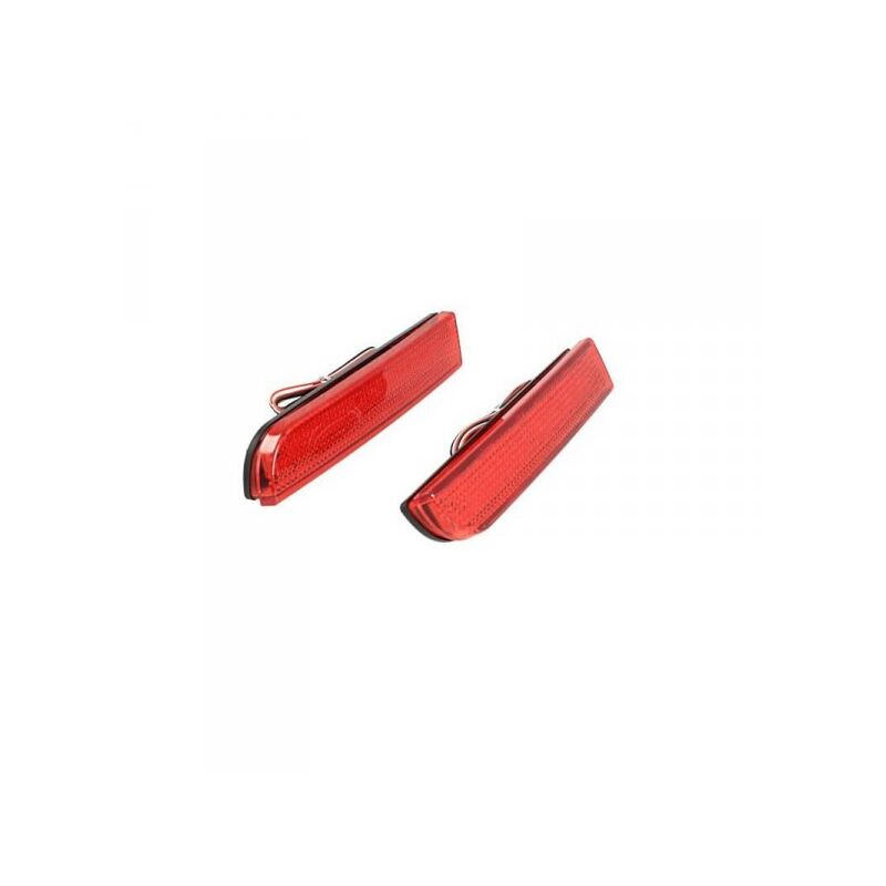 foto del prodotto carall - kit 2 fanali posteriori a led rosso per mitsubishi lancer outlander sport rvr asx rear bumper tail brake reflector light