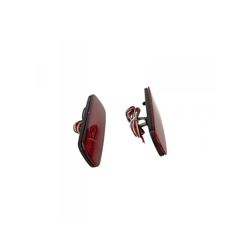 foto del prodotto carall kit 2 fanali posteriori a led rosso per toyota land cruiser j100 cygnus lexus lx470 sostituzione riflettore catarifrangente