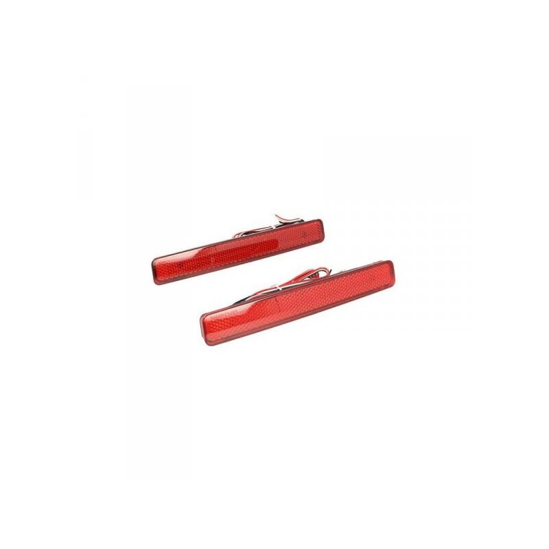 foto del prodotto carall kit 2 fanali posteriori a led rosso per vw t5 transporter caravelle multivan sostituzione catarifrangente riflettore originale