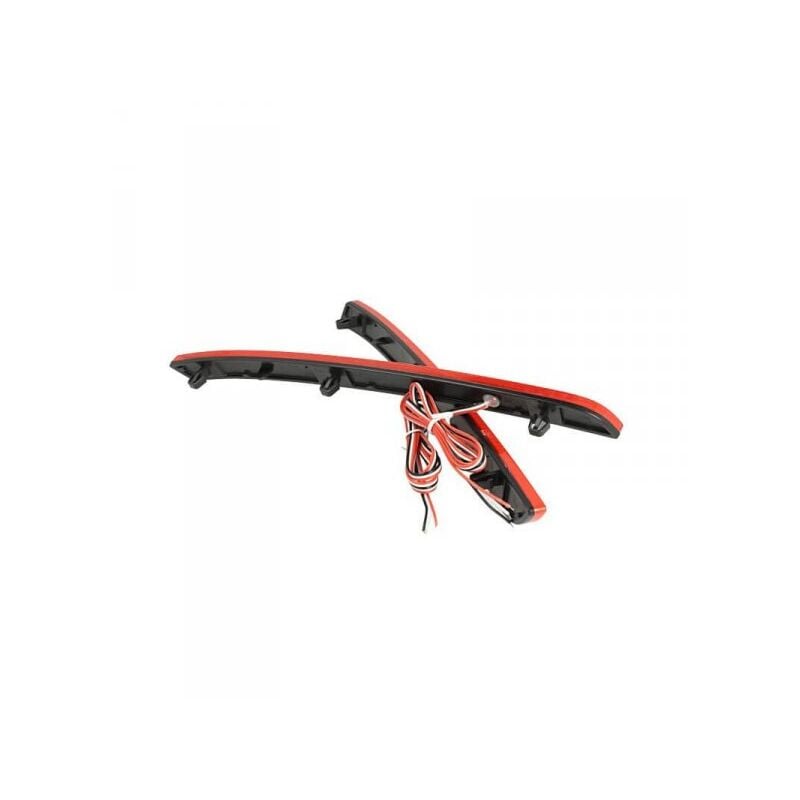 foto del prodotto carall kit 2 fanali posteriori a led rosso per vw t5 transporter multivan 12 15 caravelle 2014 sostituzione catarifrangente riflettore originale