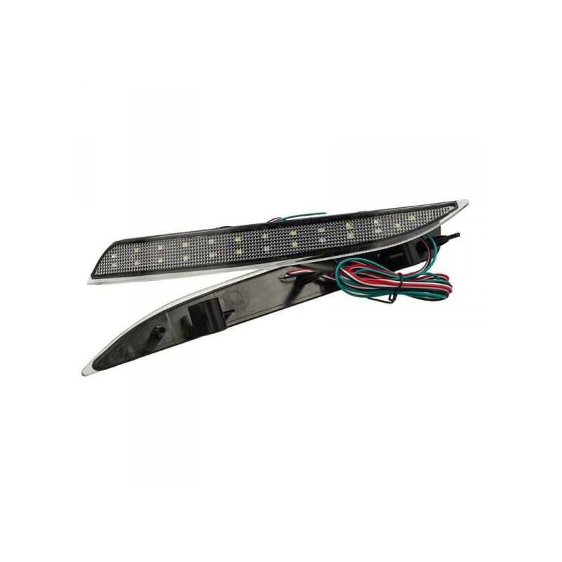 foto del prodotto carall kit 2 fanali posteriori a led trasparente per opel astra j hatch 2010 2015 oem 13262018