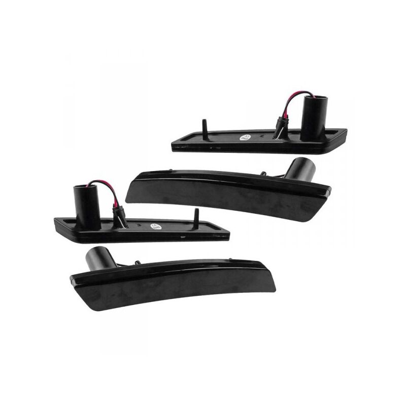 foto del prodotto carall kit 4 frecce laterale a led lente fume luce arancione anteriore e rosso posteriore per mini cooper r56 r55 r57 r58 r59 r60 r61