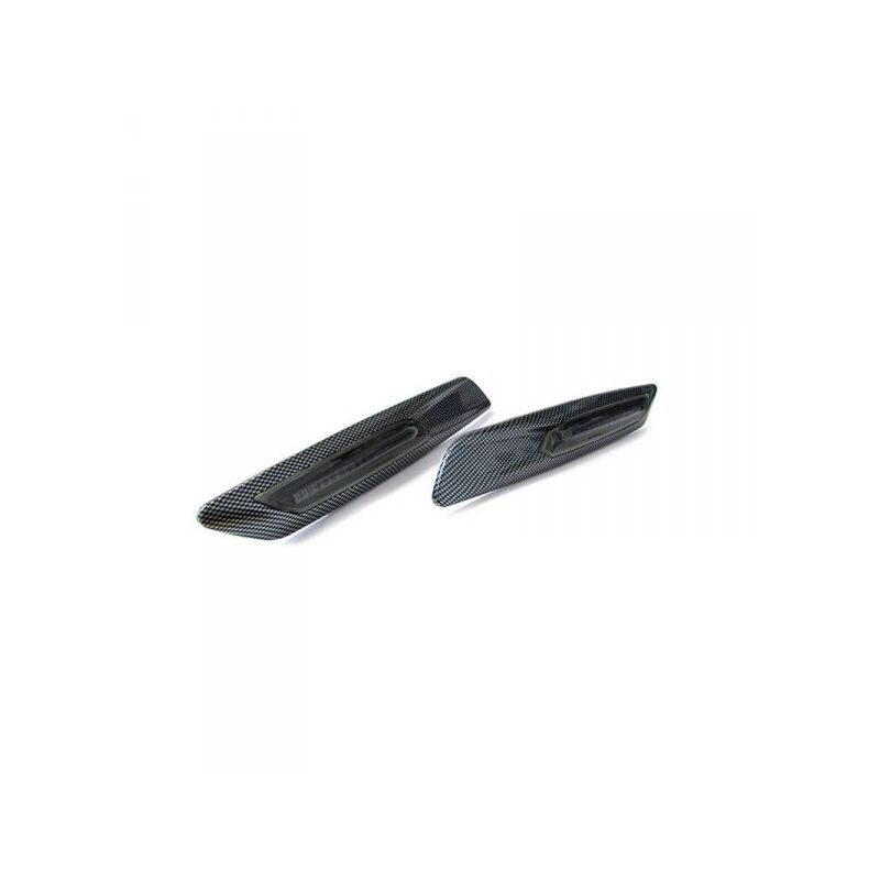 foto del prodotto carall kit freccia laterale a led side marker 3d carbonio lente fume bmw e81 e82 e87 e88 e90 e91 e92 e93 e60 e61 f10