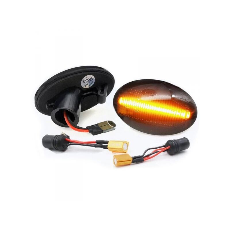 foto del prodotto carall kit freccia laterale a led side marker dinamica lente fume opel corsa c combo astra f tigra resistenza inclusa