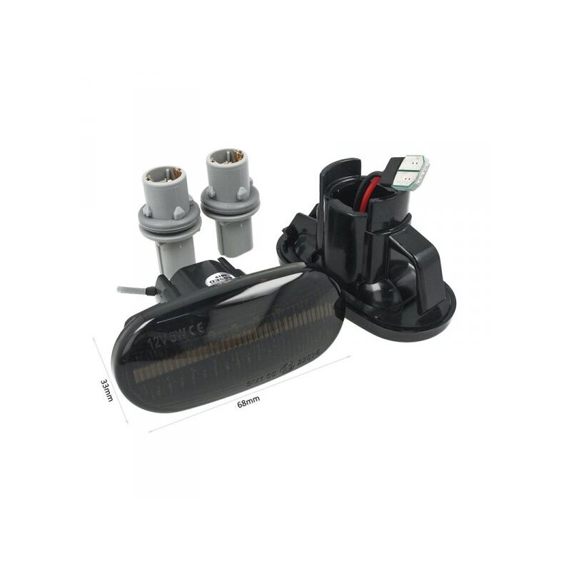 foto del prodotto carall kit freccia laterale a led side marker dinamica lente fume per honda civic del sol s2000 acura integra