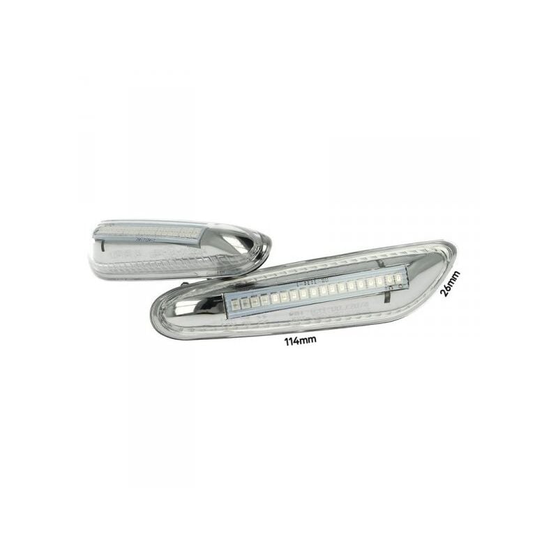 foto del prodotto carall kit freccia laterale a led side marker lente trasparente 12v 5w bmw e46 e36 e90 e91 e60 e61 e81 e82 e87 e88 e92 e93 x1 e84 x3 e83 x5 e53