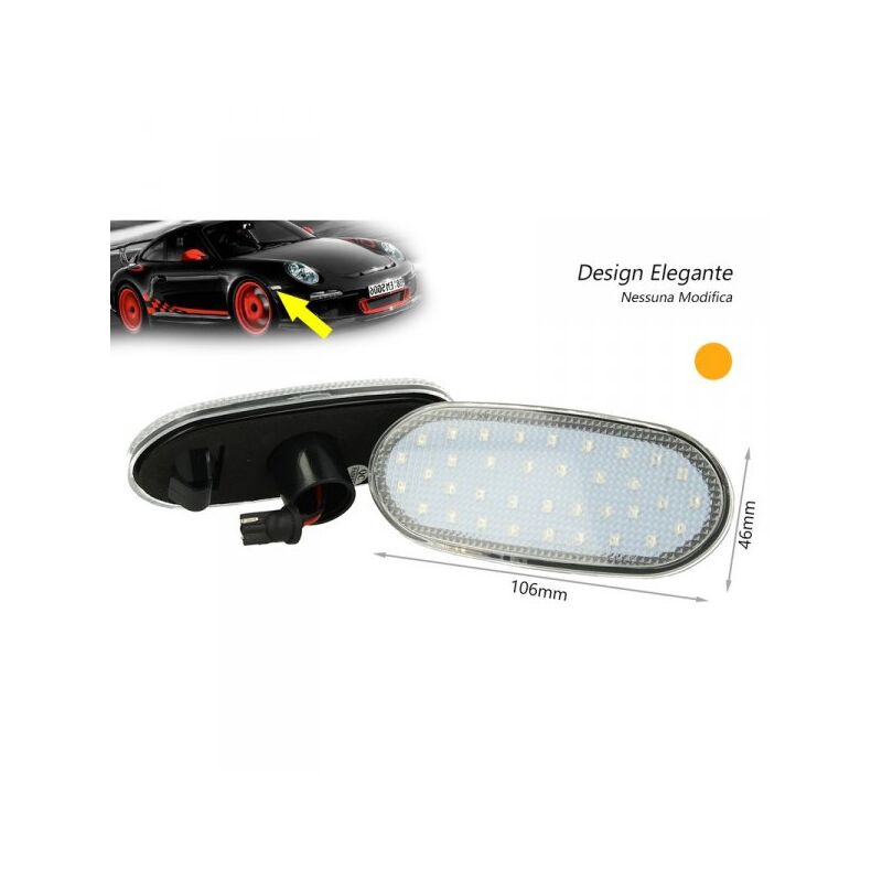 foto del prodotto carall kit freccia laterale a led side marker lente trasparente mercedes benz sprinter w906 vw crafter 2006