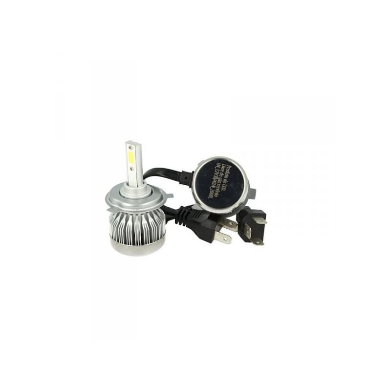 foto del prodotto carall kit full lampada led cob h4 20 20w 12v 24v bi led bi luce bianco 6000k senza driver e ventilatore