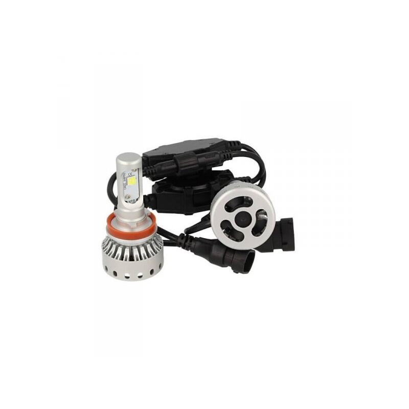 foto del prodotto carall kit full led canbus h8 h11 h9 40w 5000 lumens con ventilatore 12v 24v 2 cree xhp 50