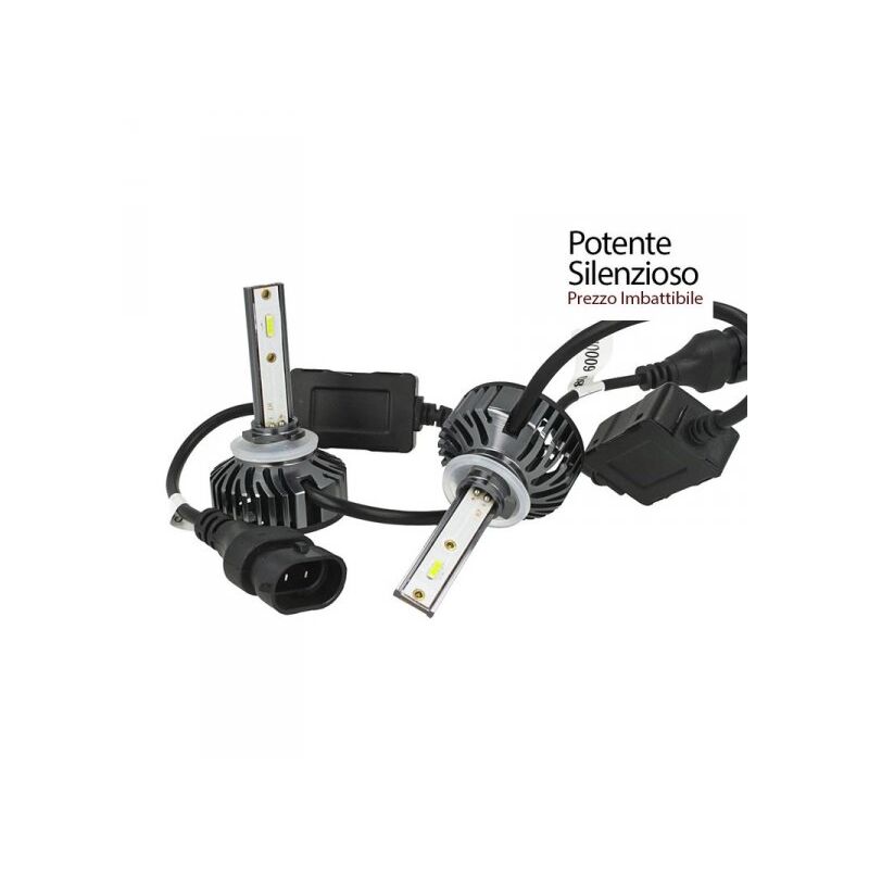 foto del prodotto carall kit full led cob h27 880 pg13 881 pgj13 26w reale 12v con ventola raffrenddamento silenziosa attacco regolabile 2200 lumen