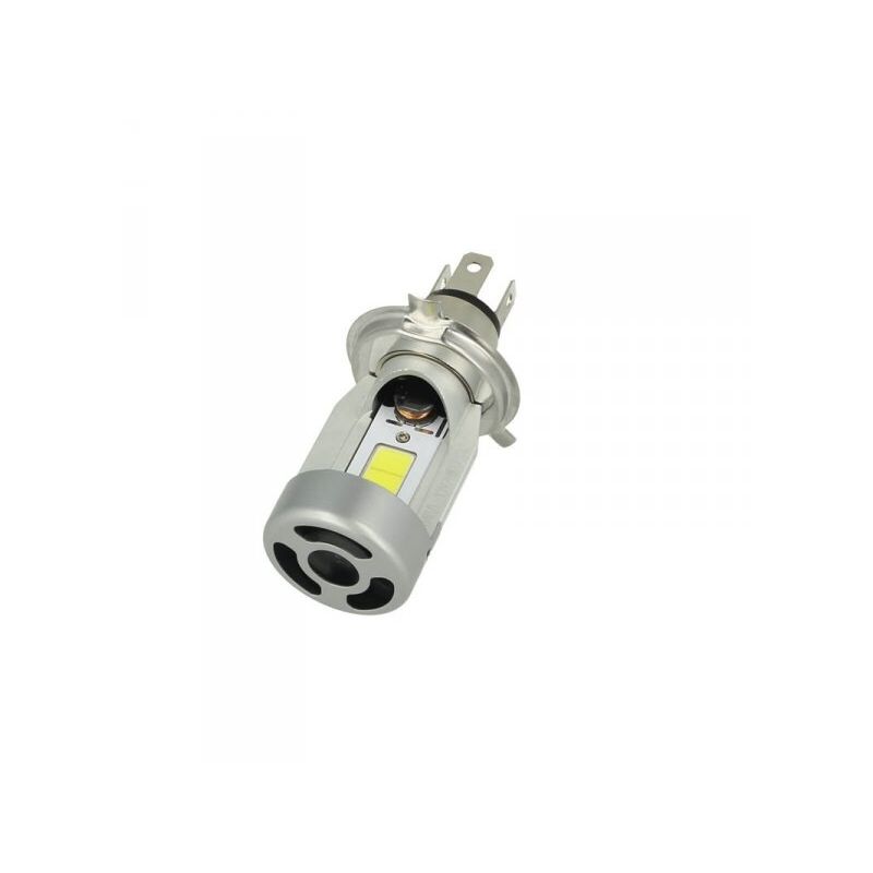 immagine 0 del prodotto carall kit full led cob h4 20 20w 12v specifico per moto scooter bianco 2000 lumen con ventola in testa
