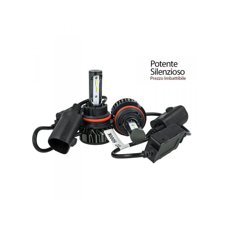 foto del prodotto carall kit full led cob hb5 9007 hb1 9004 26w reale 12v con ventola raffreddamento silenziosa attacco regolabile 2200 lumen