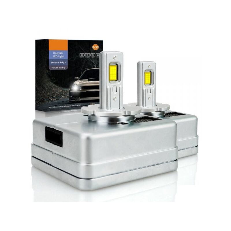 foto del prodotto carall kit full led premium d5s 80w 12v 6000k 12000 lumen 100 canbus piu luminoso