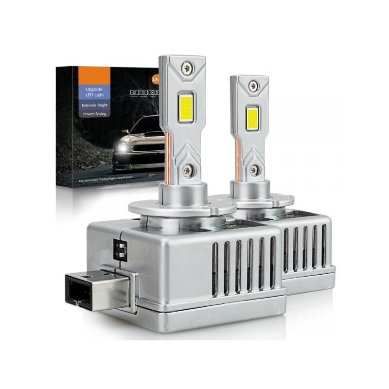 foto del prodotto carall kit full led premium d8s 80w 6000k 12000 lumen 100 canbus piu luminoso