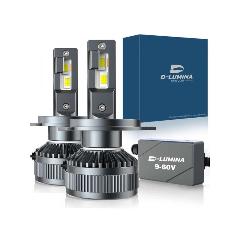 foto del prodotto carall kit full led ultra mini h4 130w 12v 24v 6000k 13000 lumen ip67 100 canbus piu luminoso