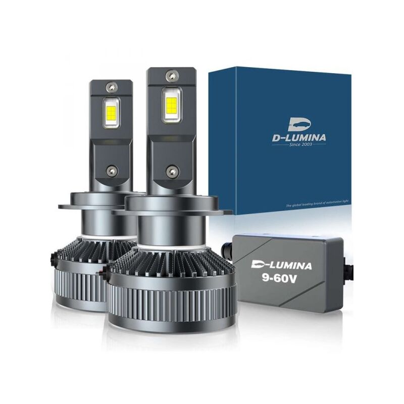 foto del prodotto carall kit full led ultra mini h7 130w 12v 24v 6000k 13000 lumen ip67 100 canbus piu luminoso
