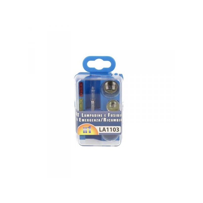 foto del prodotto carall kit lampade ricambio emergenza alogena auto bulbset h1 12v 3 fusibile 8 pz 