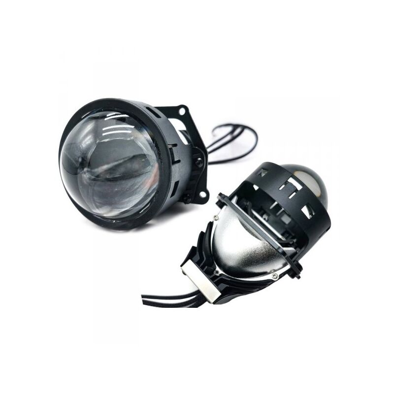 foto del prodotto carall kit lenticolare full led proiettore bi led 3 pollici 45w universale retrofit compatibile hella 5