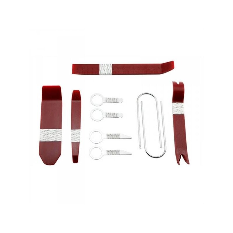 foto del prodotto carall kit leva antigraffio strumenti rimozione professionale per smontaggio audio video luci cruscotto auto 10 pezzi