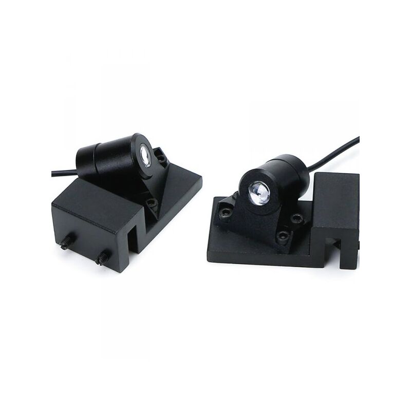 foto del prodotto carall - kit luce led proiettore universale led angel wings illuminazione portiere sottoscocca luce bianca 12v 5w