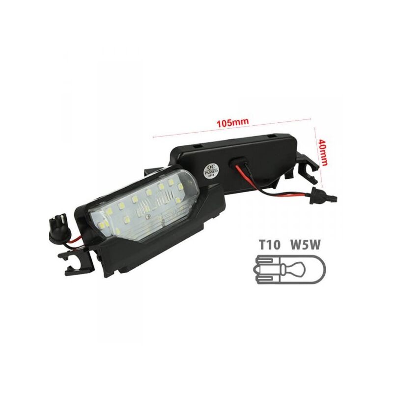 foto del prodotto carall kit luci targa led mazda 6 2009 2015 bianco canbus no errore 12v 2w