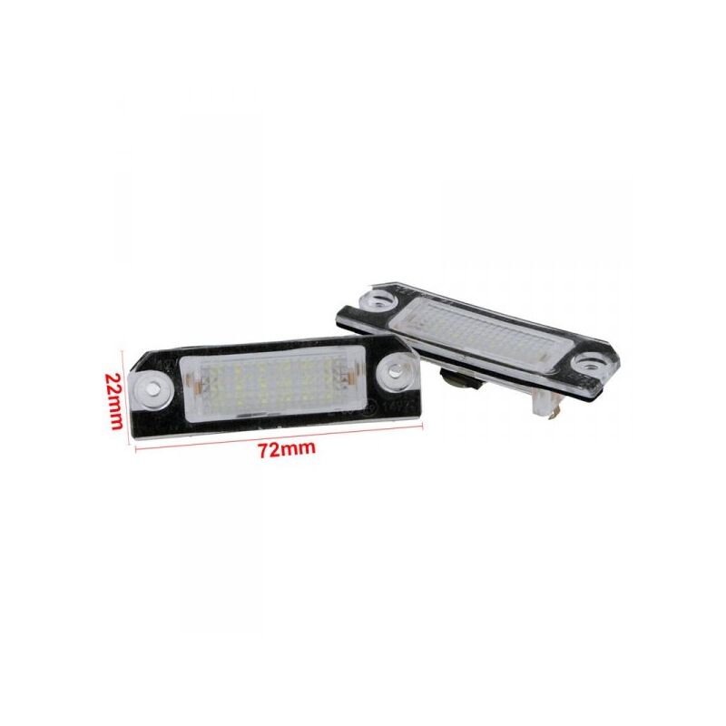 foto del prodotto carall kit luci targa led vw golf 4 5 lupo polo 9n passat 3c b6 limousine 12v 3w canbus