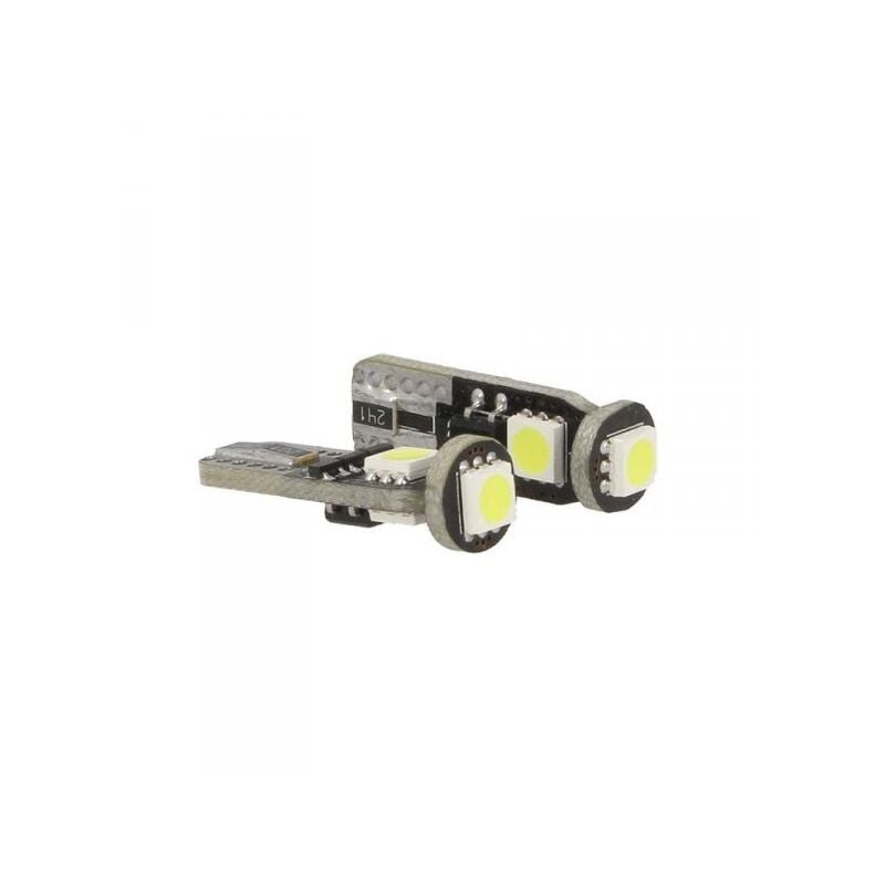 foto del prodotto carall lampada led canbus t10 w5w 3 smd 5050 bianco 12v no polarit no errore luci posizione fiat grande punto nuova panda