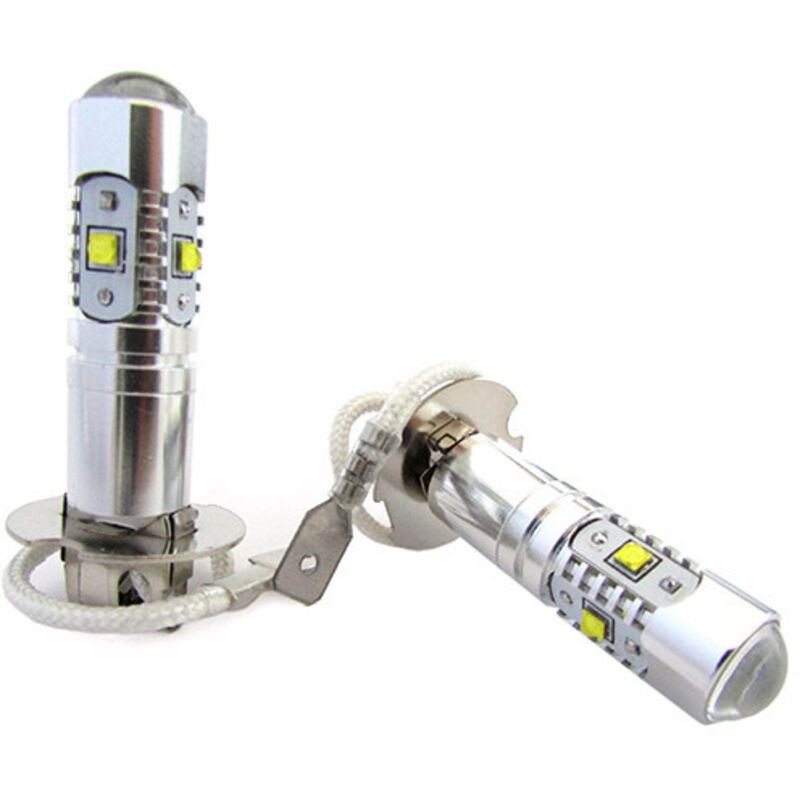 foto del prodotto carall - lampada led h3 pk22s 30w 12v con 6 led cree da 5w super potente e bianco per fendinebbia